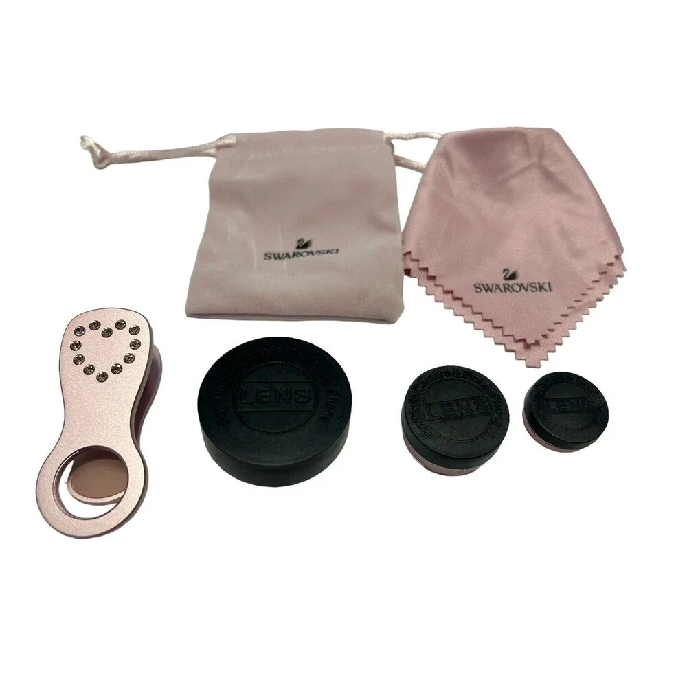 Swarovski Crystal Smartphone Camera Lens Set Pink